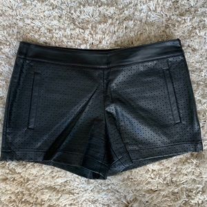 Club Monaco leather shorts
